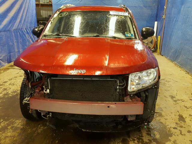 1C4NJDBB3DD245396 - 2013 JEEP COMPASS SP RED photo 9