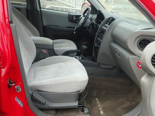 KM8SC73D25U009639 - 2005 HYUNDAI SANTA FE G RED photo 5