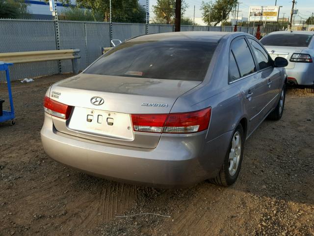 KMHEU46CX6A144575 - 2006 HYUNDAI SONATA GLS GRAY photo 4