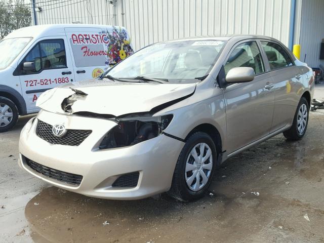 2T1BU4EE2AC505523 - 2010 TOYOTA COROLLA BA GOLD photo 2