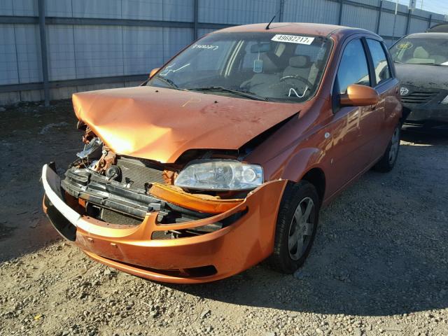 KL1TD66648B113814 - 2008 CHEVROLET AVEO BASE 橙色 照片 2