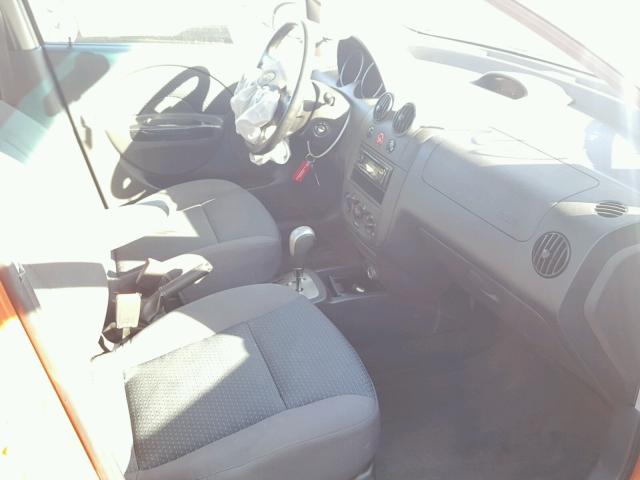 KL1TD66648B113814 - 2008 CHEVROLET AVEO BASE 橙色 照片 5