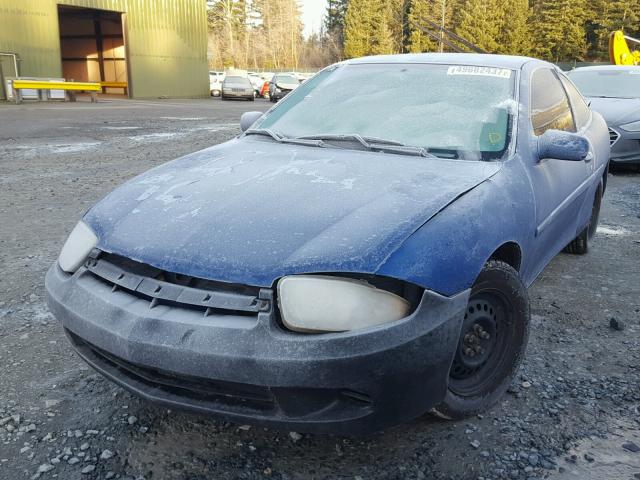 1G1JC12F637250818 - 2003 CHEVROLET CAVALIER BLUE photo 2