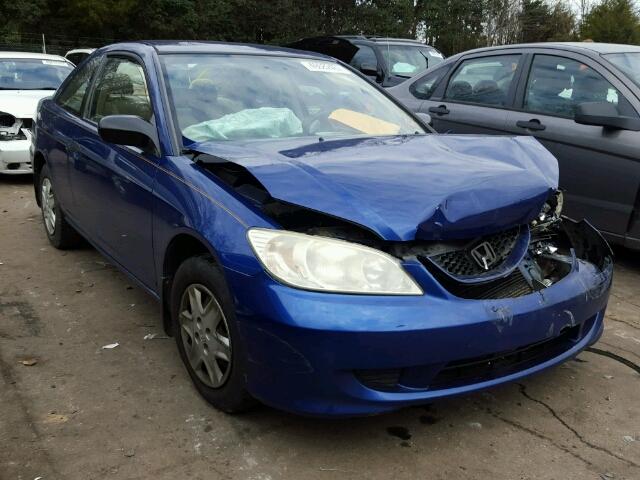 1HGEM21124L009625 - 2004 HONDA CIVIC DX V BLUE photo 1