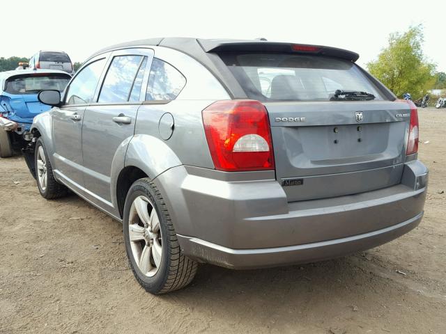 1B3CB3HA2BD242341 - 2011 DODGE CALIBER MA GRAY photo 3