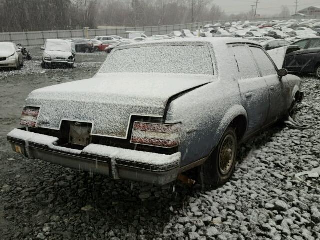 1G4AJ69A2EH621843 - 1984 BUICK REGAL BLUE photo 4