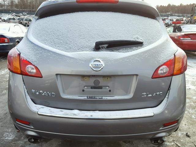 JN8AZ1MW7AW140161 - 2010 NISSAN MURANO S GRAY photo 9