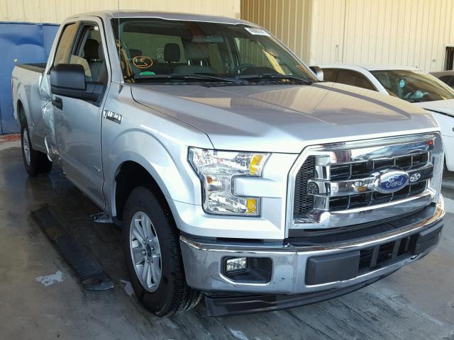 1FTEX1CP5HFA57397 - 2017 FORD F150 SUPER SILVER photo 1