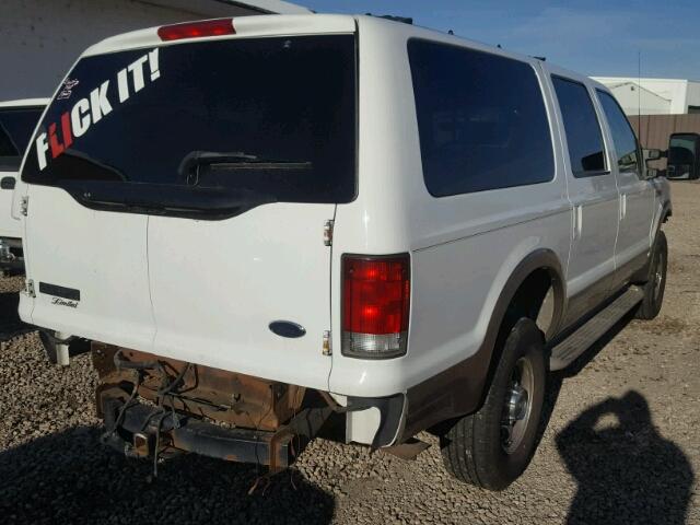 1FMSU43F9YEE56254 - 2000 FORD EXCURSION WHITE photo 4