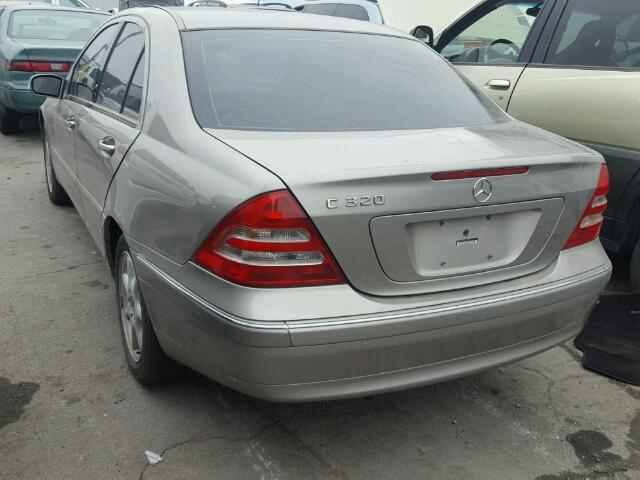 WDBRF64J34F499728 - 2004 MERCEDES-BENZ C 320 SILVER photo 3