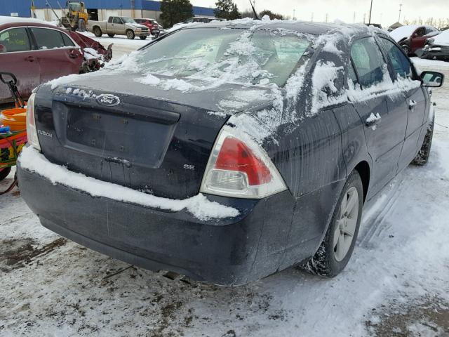 3FAHP07Z38R264009 - 2008 FORD FUSION SE BLUE photo 4