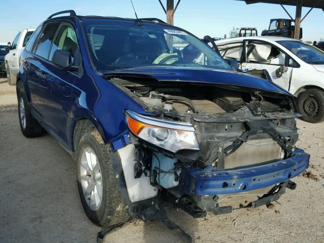 2FMDK3GC0EBA62206 - 2014 FORD EDGE SE BLUE photo 1