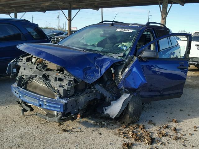 2FMDK3GC0EBA62206 - 2014 FORD EDGE SE BLUE photo 2