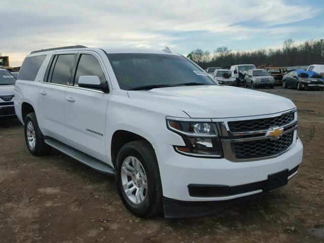 1GNSCJKC1FR628822 - 2015 CHEVROLET SUBURBAN C WHITE photo 1