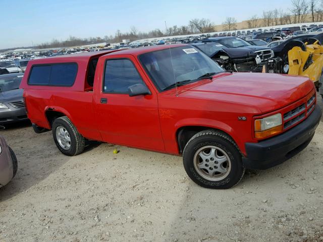 1B7FL26X3SW943582 - 1995 DODGE DAKOTA RED photo 1