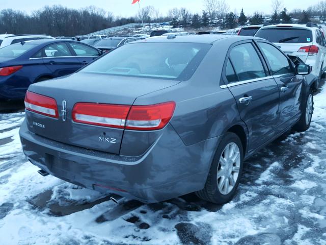 3LNHL2GC1AR628037 - 2010 LINCOLN MKZ GRAY photo 4