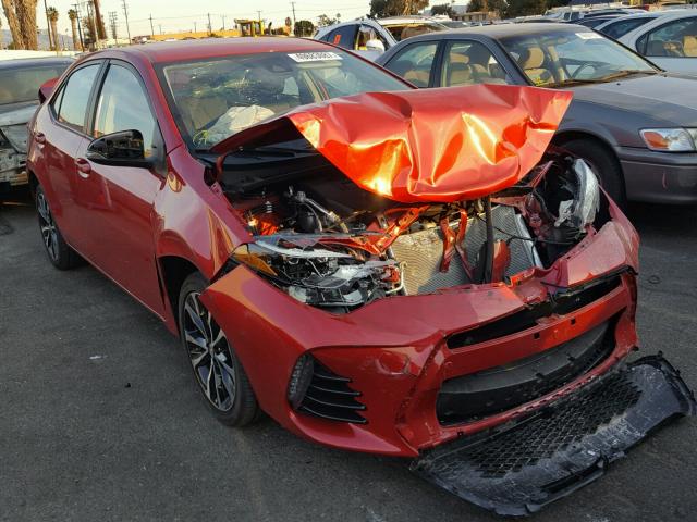 2T1BURHEXHC807774 - 2017 TOYOTA COROLLA L RED photo 1