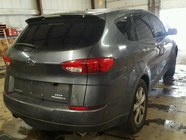 4S4WX85D974409712 - 2007 SUBARU B9 TRIBECA GRAY photo 4