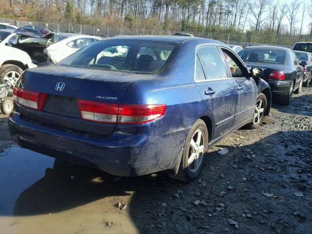 1HGCM56684A048681 - 2004 HONDA ACCORD EX BLUE photo 4