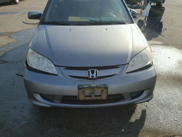 JHMES96664S009925 - 2004 HONDA CIVIC HYBR GRAY photo 9