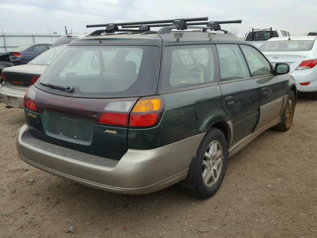 4S3BH675637603939 - 2003 SUBARU LEGACY OUT GREEN photo 4