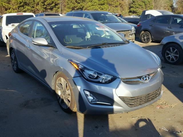 5NPDH4AE5FH640177 - 2015 HYUNDAI ELANTRA SE GRAY photo 1