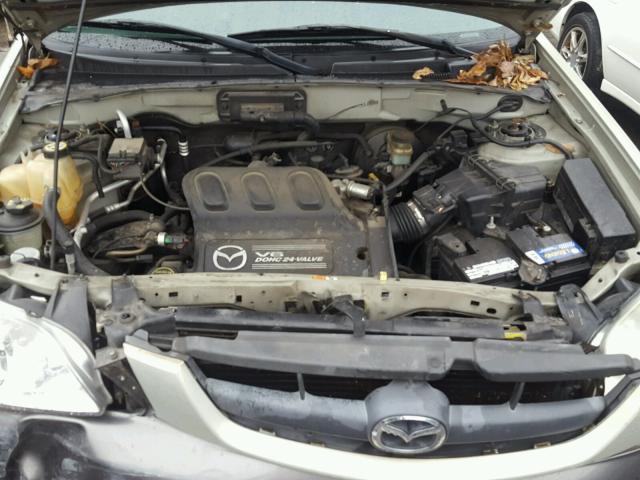 4F2YZ04124KM04925 - 2004 MAZDA TRIBUTE LX CREAM photo 7