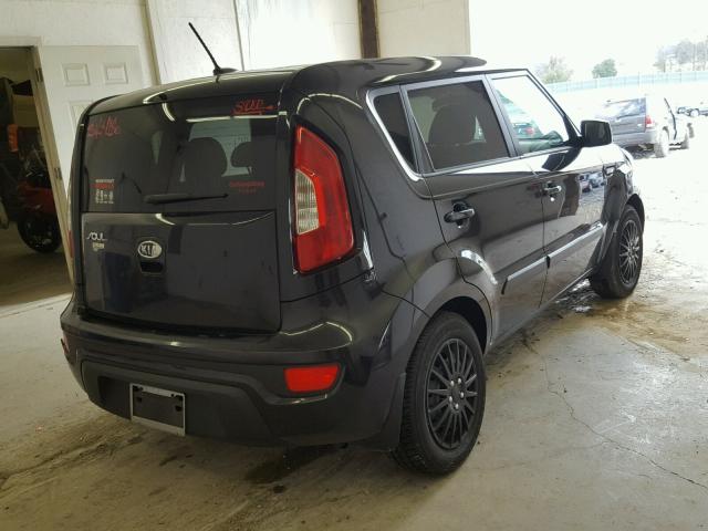 KNDJT2A55C7457917 - 2012 KIA SOUL BLACK photo 4