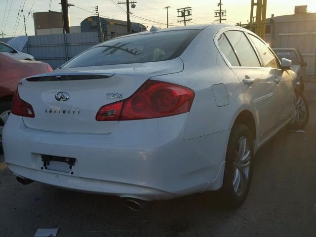 JN1DV6AR1BM450340 - 2011 INFINITI G25 WHITE photo 4