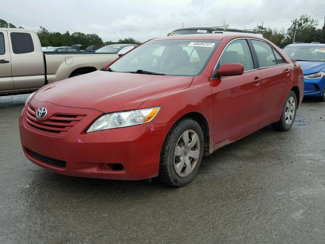 4T4BE46K18R047621 - 2008 TOYOTA CAMRY CE RED photo 2