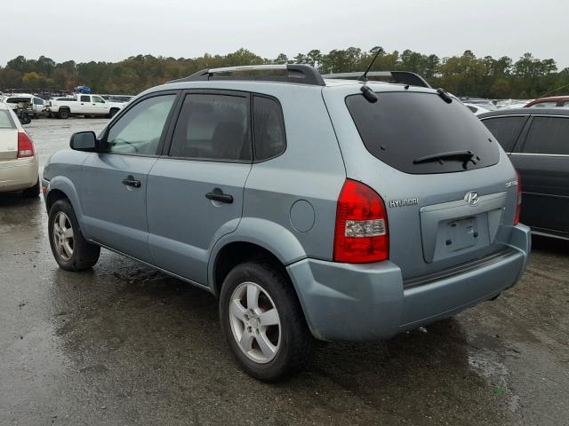 KM8JM12B75U121715 - 2005 HYUNDAI TUCSON GL BLUE photo 3