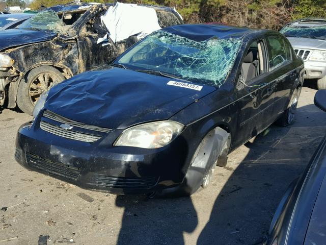 1G1AD5F50A7123503 - 2010 CHEVROLET COBALT 1LT BLACK photo 2