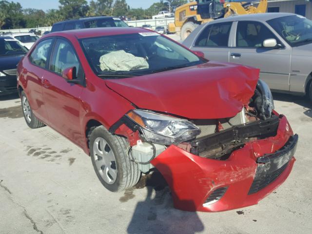 5YFBURHEXFP208452 - 2015 TOYOTA COROLLA L RED photo 1