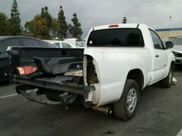 5TENX22NX6Z160479 - 2006 TOYOTA TACOMA WHITE photo 4