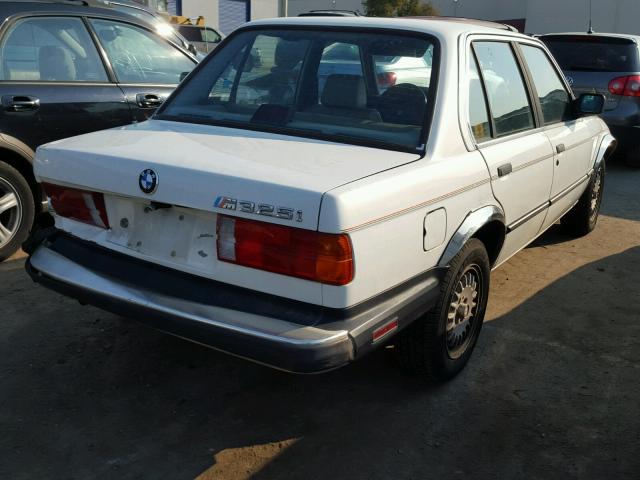 WBAAE6404G0704440 - 1986 BMW 325 E AUTO WHITE photo 4