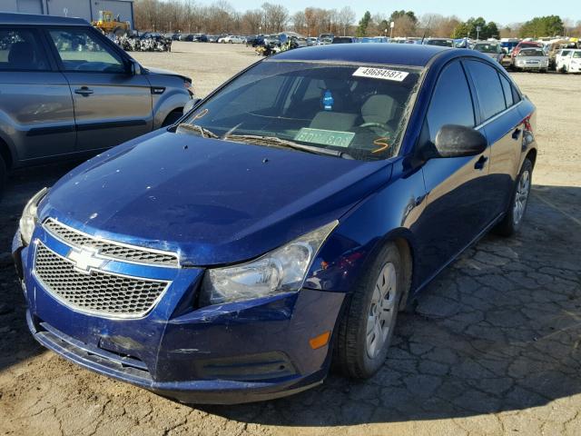 1G1PC5SH7C7363678 - 2012 CHEVROLET CRUZE LS BLUE photo 2