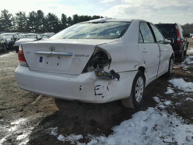 4T1BE30K05U005286 - 2005 TOYOTA CAMRY LE თეთრი ფოტო 4
