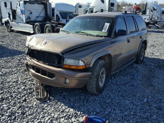 1B4HR28Z6YF150921 - 2000 DODGE DURANGO TAN photo 2