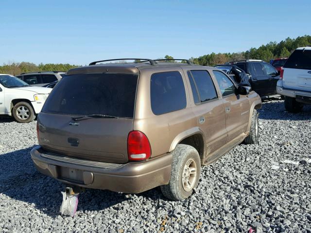 1B4HR28Z6YF150921 - 2000 DODGE DURANGO TAN photo 4