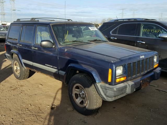 1J4FF48S0YL218840 - 2000 JEEP CHEROKEE S BLUE photo 1