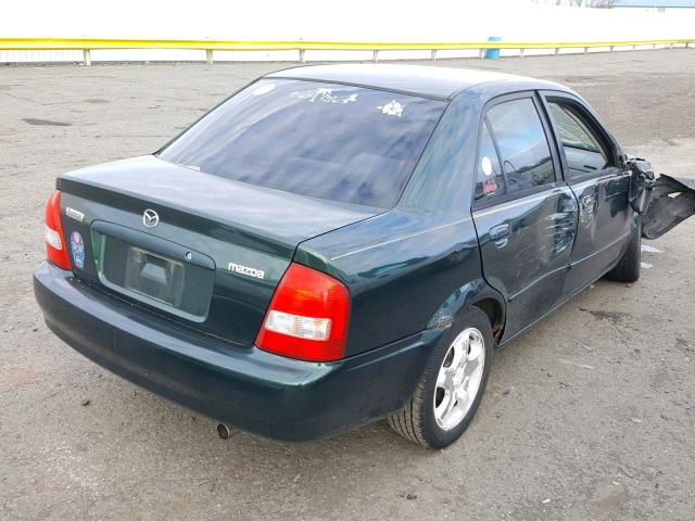 JM1BJ2219Y0204525 - 2000 MAZDA PROTEGE ES GREEN photo 4