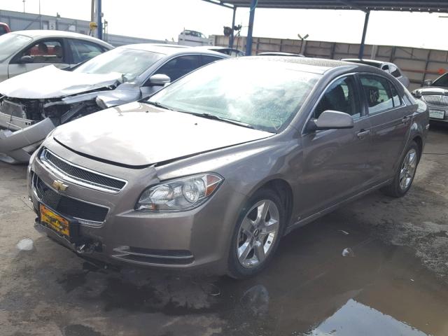 1G1ZC5EB8AF116785 - 2010 CHEVROLET MALIBU 1LT BROWN photo 2