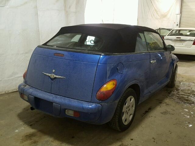 3C3EY45X25T310208 - 2005 CHRYSLER PT CRUISER BLUE photo 4