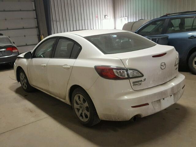 JM1BL1V7XC1561672 - 2012 MAZDA 3 I WHITE photo 3