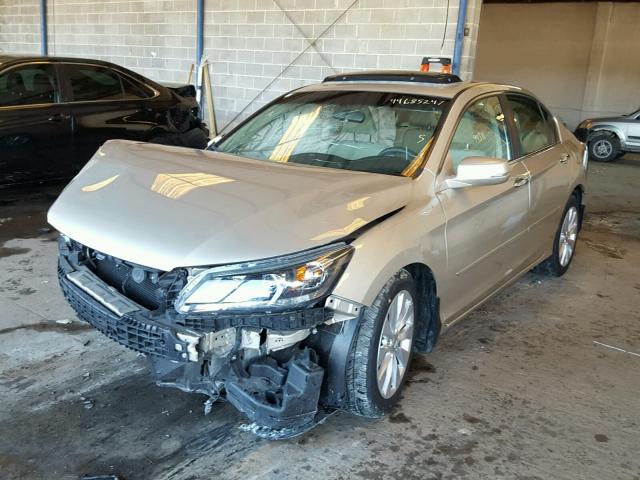 1HGCR2F74DA086577 - 2013 HONDA ACCORD EX GOLD photo 2