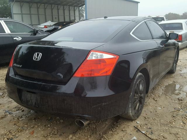 1HGCS12889A026404 - 2009 HONDA ACCORD EXL BLACK photo 4