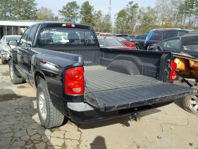 1D7CE3BK1AS100750 - 2010 DODGE DAKOTA SXT BLACK photo 3