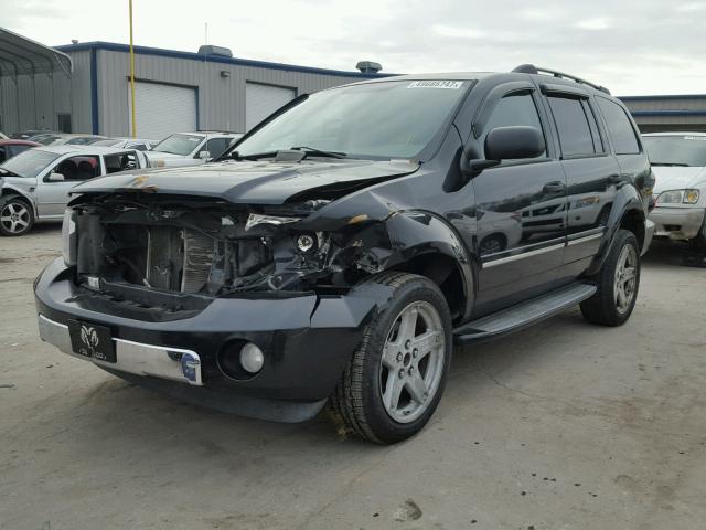 1D8HB58257F558144 - 2007 DODGE DURANGO LI BLACK photo 2