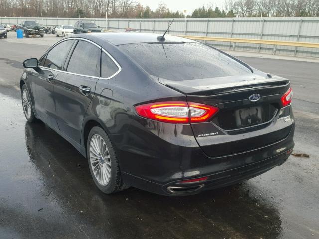 3FA6P0K99ER151529 - 2014 FORD FUSION S BLACK photo 3