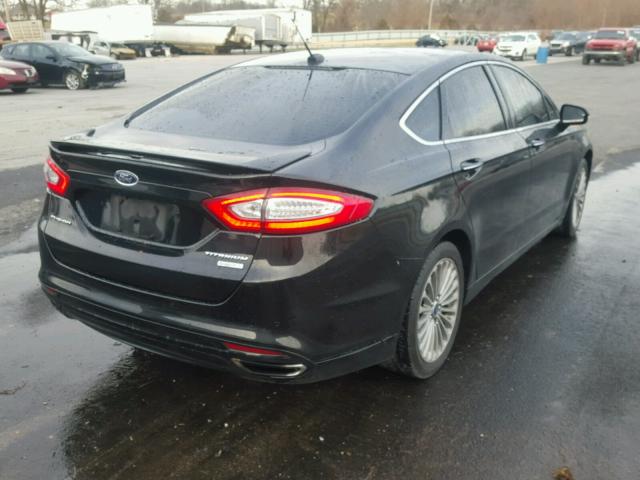 3FA6P0K99ER151529 - 2014 FORD FUSION S BLACK photo 4